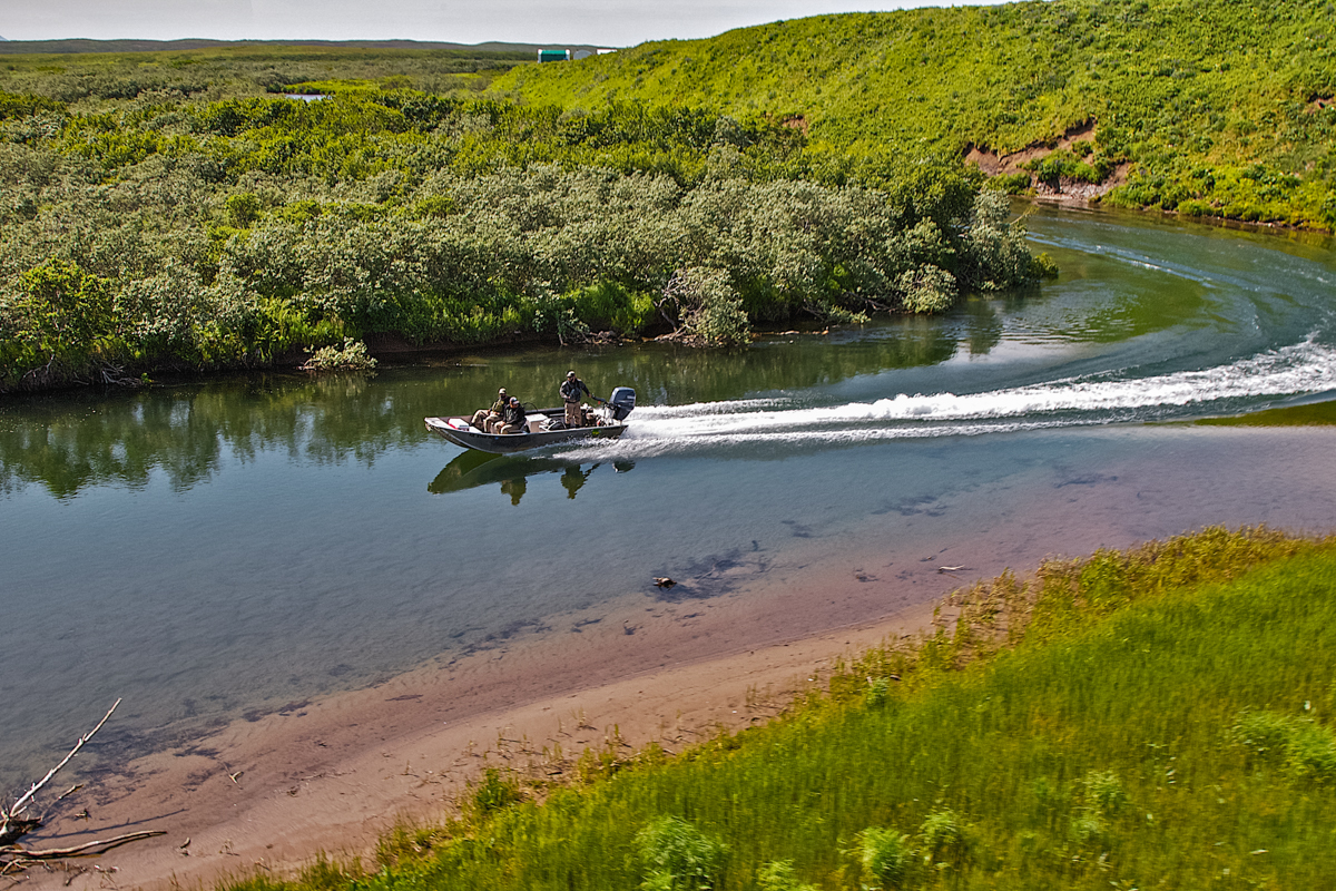 fishing on the water in alaska