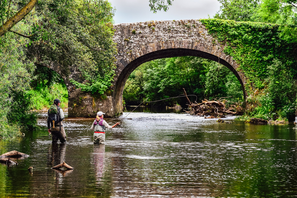 wading in water in ireland