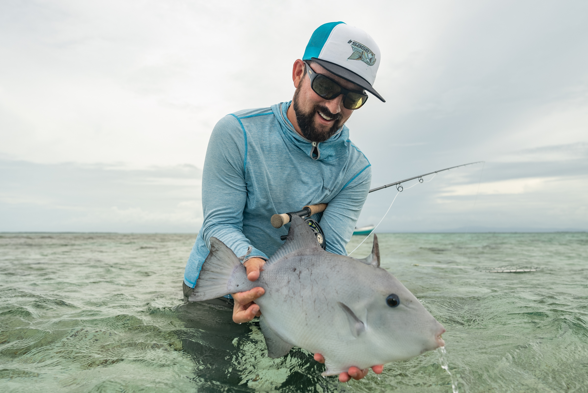 Caught my first fish ever in Belize! Well actually it was 2